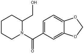 Benzo[1,3]dioxol-5-yl-(2-hydroxyMethyl-piperidin-1-yl)-Methanone Structure