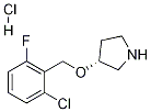 (R)-3-(2-Chloro-6-fluoro-benzyloxy)-pyrrolidine hydrochloride Structure