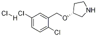 (R)-3-(2,5-Dichloro-benzyloxy)-pyrrolidine hydrochloride Structure