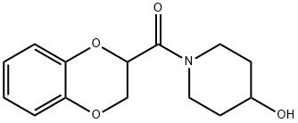 (2,3-Dihydro-benzo[1,4]dioxin-2-yl)-(4-hydroxy-piperidin-1-yl)-Methanone Structure