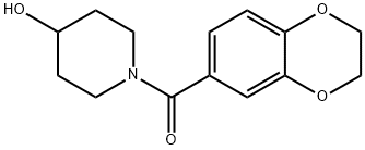 (2,3-Dihydro-benzo[1,4]dioxin-6-yl)-(4-hydroxy-piperidin-1-yl)-Methanone Structure