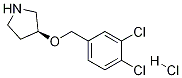 (S)-3-(3,4-Dichloro-benzyloxy)-pyrrolidine hydrochloride Structure