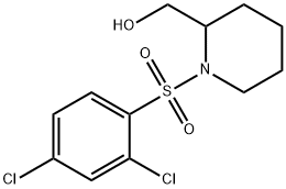 [1-(2,4-Dichloro-benzenesulfonyl)-piperidin-2-yl]-Methanol Structure