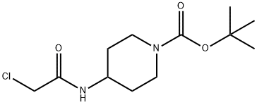 4-(2-Chloro-acetylaMino)-piperidine-1-carboxylic acid tert-butyl ester Structure
