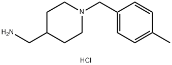 C-[1-(4-Methyl-benzyl)-piperidin-4-yl]-MethylaMine hydrochloride Structure