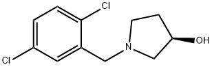 (R)-1-(2,5-Dichloro-benzyl)-pyrrolidin-3-ol Structure