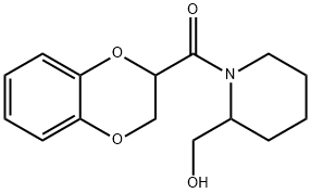 (2,3-Dihydro-benzo[1,4]dioxin-2-yl)-(2-hydroxyMethyl-piperidin-1-yl)-Methanone Structure