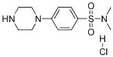 N,N-dimethyl-4-(piperazin-1-yl)benzenesulfonamide hydrochloride Structure