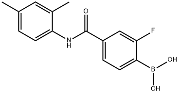 4-(2,4-DiMethylphenylcarbaMoyl)-2-fluorobenzeneboronic acid, 97% Structure