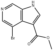 Methyl 4-broMo-6-azaindole-3-carboxylate Structure