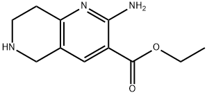 ethyl 2-aMino-5,6,7,8-tetrahydro-1,6-naphthyridine-3-carboxylate Structure