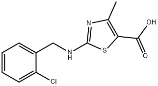 2-[(2-Chlorobenzyl)amino]-4-methyl-1,3-thiazole-5-carboxylic acid Structure