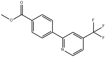 4-(4-Trifluoromethyl-pyridin-2-yl)-benzoic acid methyl ester Structure