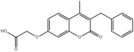 [(3-Benzyl-4-methyl-2-oxo-2H-chromen-7-yl)oxy]-acetic acid Structure