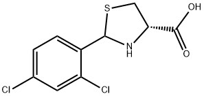 (4S)-2-(2,4-Dichlorophenyl)-1,3-thiazolidine-4-carboxylic acid Structure