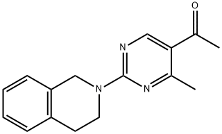 1-[2-(3,4-Dihydroisoquinolin-2(1H)-yl)-4-methylpyrimidin-5-yl]ethanone Structure