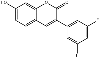 3-(3,5-Difluorophenyl)-7-hydroxy-2H-chromen-2-one Structure