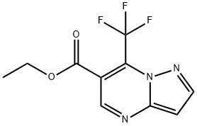 Ethyl 7-(trifluoromethyl)pyrazolo-[1,5-a]pyrimidine-6-carboxylate Structure