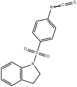 1-[(4-ISOTHIOCYANATOPHENYL)SULFONYL]INDOLINE Structure