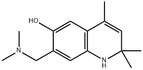 7-[(Dimethylamino)methyl]-2,2,4-trimethyl-1,2-dihydroquinolin-6-ol Structure