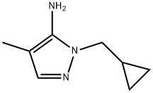 1-(Cyclopropylmethyl)-4-methyl-1H-pyrazol-5-amine Structure