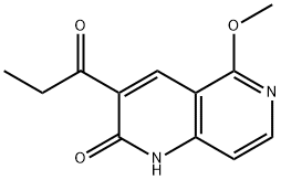 1-(2-hydroxy-5-Methoxy-1,6-naphthyridin-3-yl)propan-1-one Structure