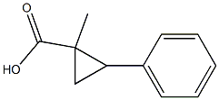 1-Methyl-2-phenylcyclopropanecarboxylic acid Structure