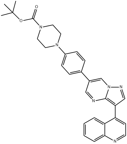 tert-butyl 4-(4-(3-(quinolin-4-yl)pyrazolo[1,5-a]pyriMidin-6-yl)phenyl)piperazine-1-carboxylate