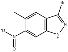 3-BroMo-5-Methyl-6-nitro (1H)indazole Structure