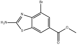 2-AMino-4-broMo-benzothiazole-6-carboxylic acid Methyl ester Structure