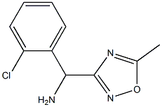 (2-Chlorophenyl)(5-Methyl-1,2,4-oxadiazol-3-yl)MethanaMine Structure