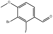 Benzaldehyde, 3-broMo-2-fluoro-4-Methoxy- Structure