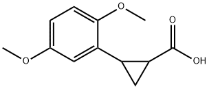 Cyclopropanecarboxylic acid, 2-(2,5-diMethoxyphenyl)- Structure