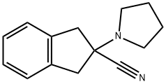 2-(pyrrolidin-1-yl)-2,3-dihydro-1H-indene-2-carbonitrile Structure