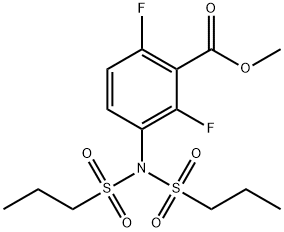 Benzoic acid,3-[bis(propylsulfonyl)aMino]-2,6-difluoro-, Methyl ester