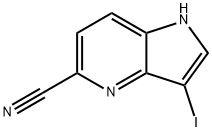 5-Cyano-3-iodo-4-azaindole Structure