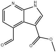 4-ForMyl-7-azaindole-3-carboxylic acid Methyl ester Structure