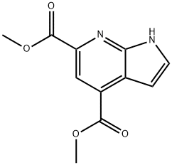 7-Azaindole-4,6-dicarboxylic acid diMethyl ester Structure