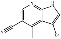 3-BroMo-5-cyano-4-Methyl-7-azaindole Structure