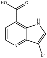 3-BroMo-4-azaindole-7-carboxylic acid Structure