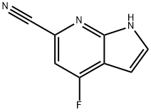 6-Cyano-4-fluoro-7-azaindole Structure