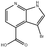 3-BroMo-7-azaindole-4-carboxylic acid Structure