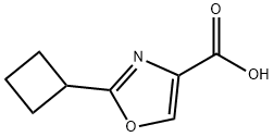 2-Cyclobutyl-4-oxazolecarboxylic Acid Structure