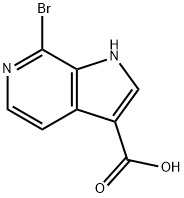 7-BroMo-6-azaindole-3-carboxylic acid Structure