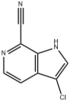3-Chloro-7-cyano-6-azaindole Structure