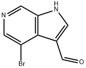 4-BroMo-6-azaindole-3-carbaldehyde Structure