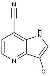 3-Chloro-7-cyano-4-azaindole Structure