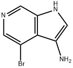 3-AMino-4-broMo-6-azaindole Structure