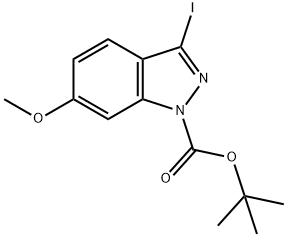 N-Boc-3-iodo-6-Methoxy-1H-indazole Structure
