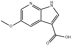 5-Methoxy-7-azaindole-3-carboxylic acid Structure